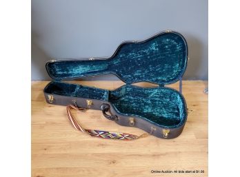 Velvet Lined Hard Acoustic Guitar Case