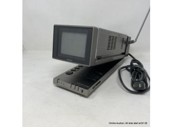Vintage Sony KV-4000 Trinitron Color Television TV 1982 W/ Power Adapter AC-123W