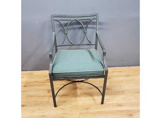 One Brown Jordan Green Powder Coated Patio Chair