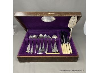 Assorted Silver-plated Flatware In Felt Lined Fitted Case