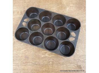 Griswold No. 10 Cast Iron 11 Muffin Pan