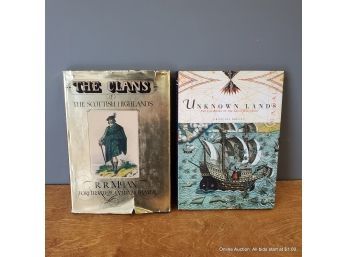 Two Hardcover Books The Clans Of The Scottish Highlands And Unknown Lands