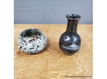 Two Mt. St. Helens Ash Potter Vessels