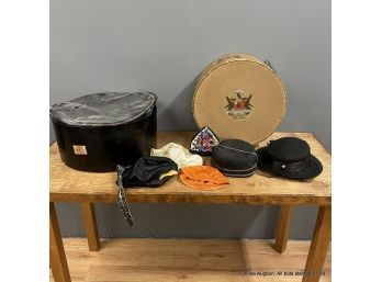 Lot Of Vintage Hats And Hot Boxes