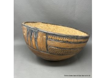 Hand Carved African Calabash Gourd Bowl