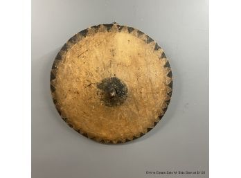 Hand Carved Tribal Shield 28' In Diameter
