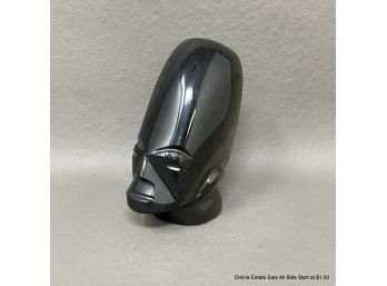 Carved Mexican Head (Possibly) Obsidian
