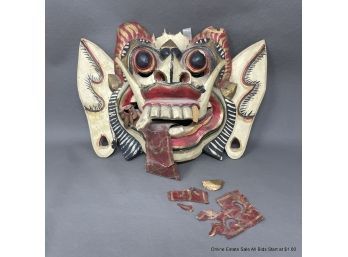 Bali Carved Wood Mask