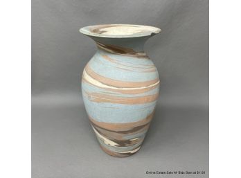 Vintage Niloak Art Pottery Mission Swirl Flaring Rim Vase
