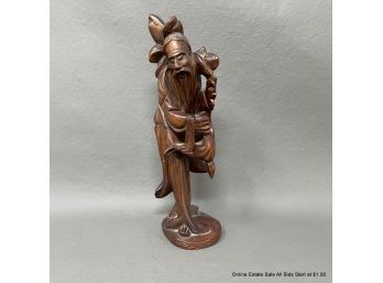 Chinese Carved Wood Statue
