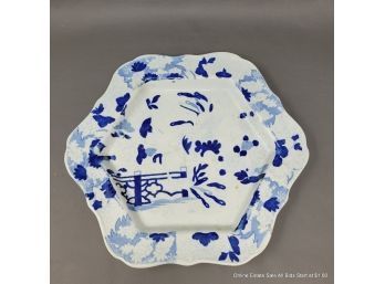 Chinese Blue & White Porcelain Serving Plate