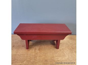 Red Painted Chinese Style Alter Stool