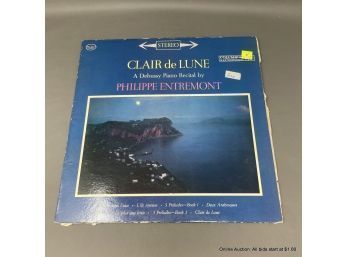 Calire De Lune A Debussy Piano Recital By Philippe Entremont Vinyl Record Album