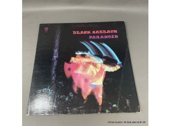 Black Sabbath Paranoid Vinyl Record Album