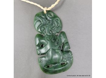 Large Nephrite Jade Pendant 94 Grams