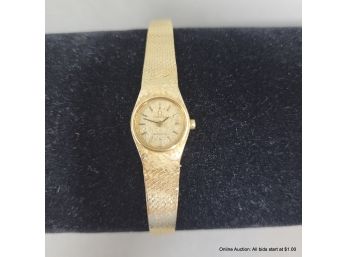 Omega 14K Yellow Gold Ladies Quartz Wristwatch 19 Grams