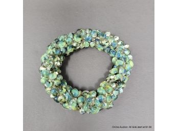 Art Glass Beaded Bracelet