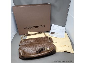 Louis Vuitton 2008 Paris Monogramed Souple Wish Chocolate Bag