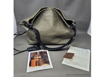 Louis Vuitton Monogramed Antheia Hobo Lambskin In Olive