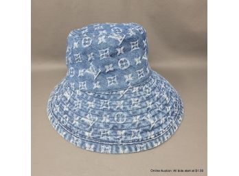 Louis Vuitton 2008 Monogramed Denim Bucket Hat