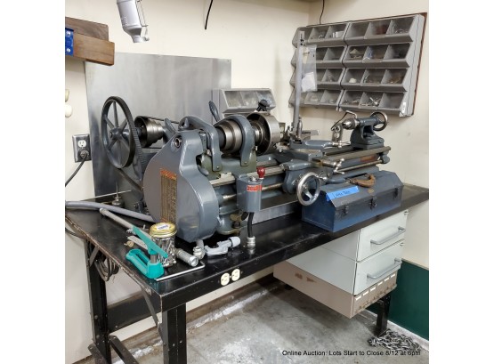 South Bend Belt Drive  Reversible Lathe With Work Table, Work Light And Lots Of Accessories & Related