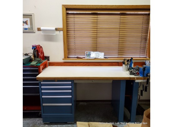 Lista 6-drawer Work Bench With Butcherblock Top (and Removable Composite Top)