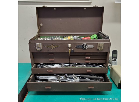 Vintage Toolbox And Contents