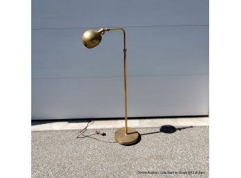 Adjustable Height Brass Floor Lamp