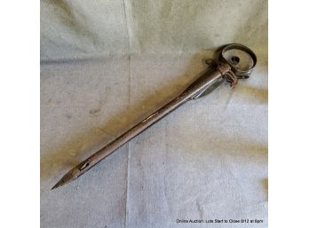 Antique Cast Iron Nellis Hay Harpoon Spear