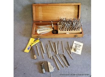 Lot Of Leather Working Tools: Craftool Leather Stamping / Carving Tools With Case, Sharpener & Instructions