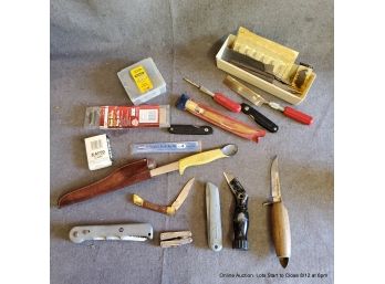 Assorted Cutting Tools, Utility Knives, Scalpels, Etc.