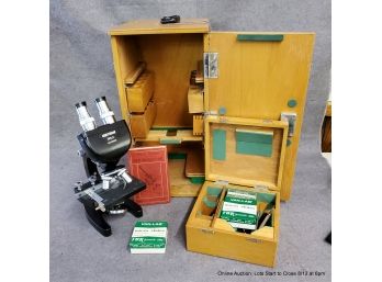 Unitron BMLK 105054: .15/.25/.4 In Storage Case With Accessories And A Book On Using A Microscope