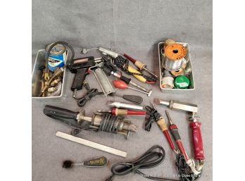 Large Lot Of Soldering Equipment & Supplies