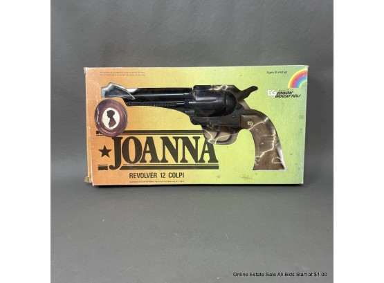 Joanna Revolver 12 Colpi Replica Toy Cap Gun By Edison Giocattoli In Original Box