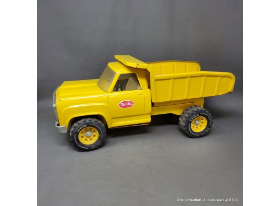 Tonka Vintage Metal Yellow Dump Truck