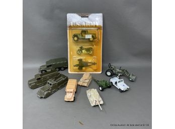 Lot Of Assorted Military Toy Vehicles Including Some Hot Wheels