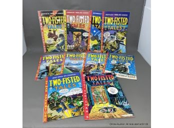 Lot Of Ten Vintage Two-Fisted Tales  Comic Book Reproductions From An Entertaining Comic Publishers