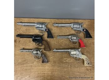Lot Of Six Vintage Revolver Toy Cap Guns
