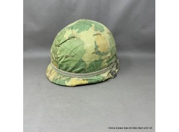 Military Helmet With Strap And Liner
