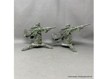 Two GI Joe 340-6Y Artillery Toy Guns