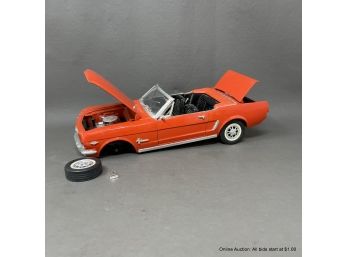 Vintage 1965 Ford Mustang Convertible  Replica Model In Red