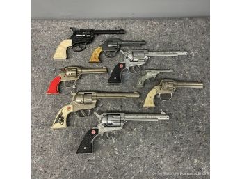Lot Of 8 Cap Guns Hubley Tex, Kilgore, Nichols, Mattel