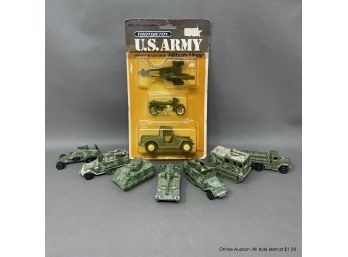 Lot Of Various Military Vehicle Toys Including Hot Wheels
