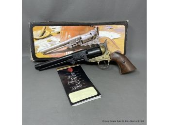 BKA 98 Colt 45 Replica Toy Gun With Wood Handle And Black Metal Barrel With Original Box