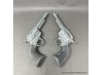 Pair Of 45 Smoker Revolvers Toy Guns