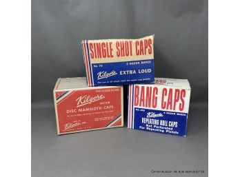 Lot Of Caps Single Shot, Bang Caps, Kilgore Disc Mammoth Caps (sealed)