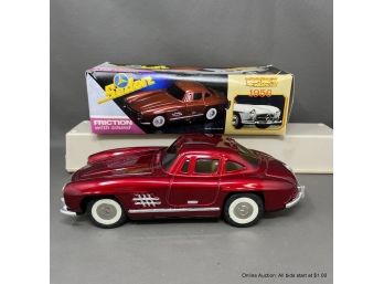 Vintage 90s Toy Model Of 1956 Benz In Red With Original Box