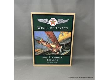 1931 Stearman Biplane Wings Of Texaco New In Box