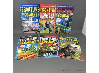 Lot Of Six Vintage Frontline Combat Comic Book Reproductions From An Entertaining Comic Publishers