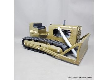 Vintage Metal Tonka Military Bulldozer Toy Vehicle